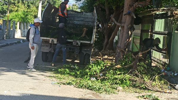 La Alcaldía Municipal de Azua, bajo las órdenes de nuestro honorable Alcalde Dr. Ruddy González, las brigadas de limpieza de la Alcaldía Municipal de Azua, continúan limpiando y reordenando la ciudad.